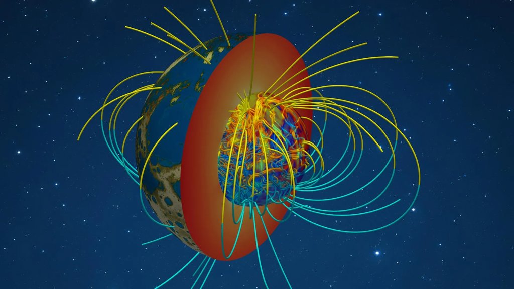 New simulation reveals how Earth&rsquo;s magnetic field first sparked to life | ScienceDaily