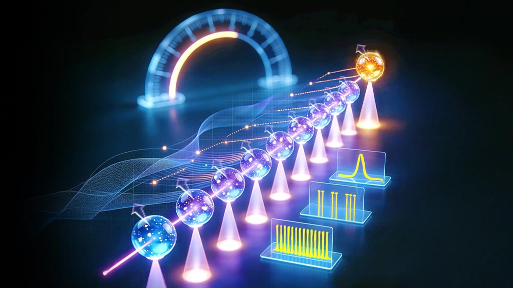 This chain of atoms can detect electric fields with stunning precision | ScienceDaily