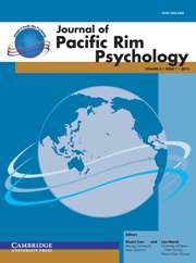 Логотип журнала Journal of Pacific Rim Psychology