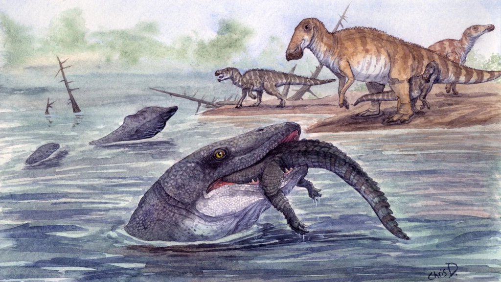 Giant sea monsters lived in rivers at the end of the dinosaur age | ScienceDaily