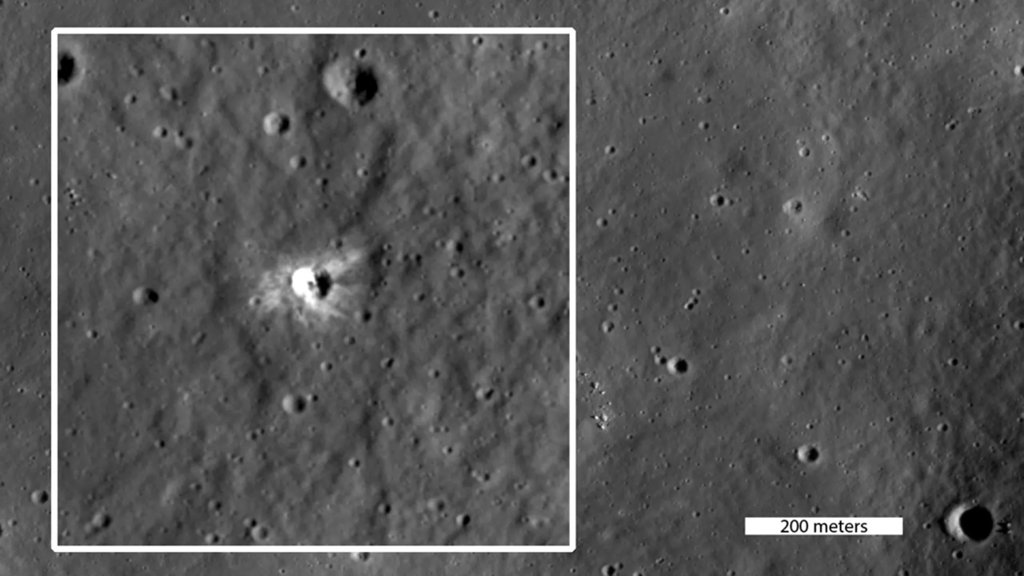 Something just hit the Moon and left a bright new scar | ScienceDaily