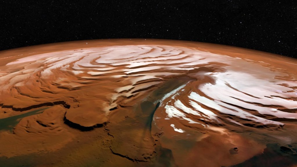 A clue to ancient life? What scientists found inside Mars&rsquo; frozen vortex | ScienceDaily