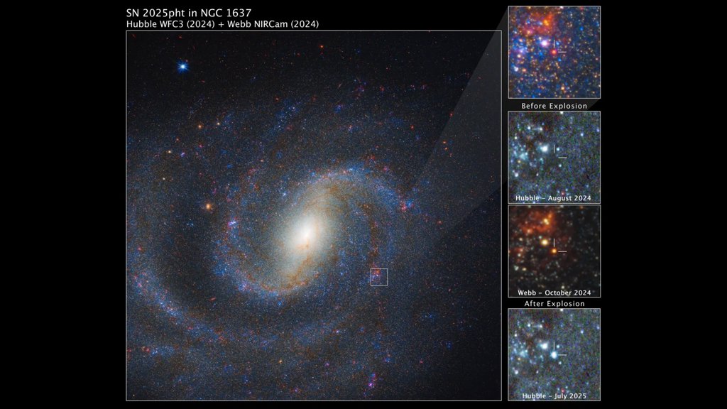 JWST spots a hidden red supergiant just before it exploded | ScienceDaily