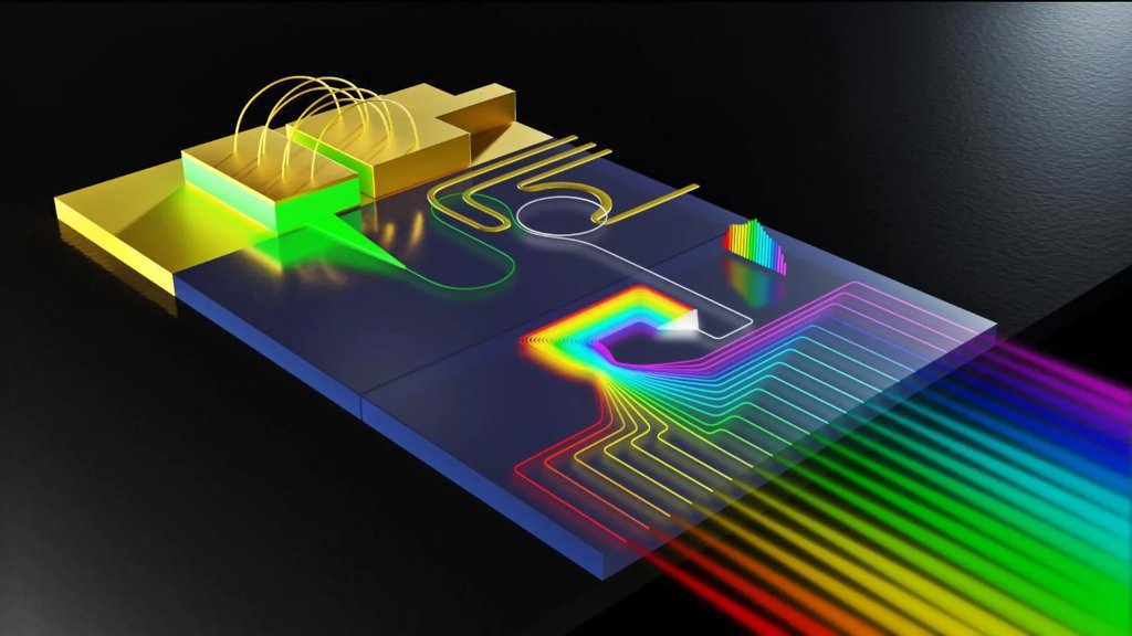 Scientists accidentally create a tiny &ldquo;rainbow chip&rdquo; that could supercharge the internet | ScienceDaily