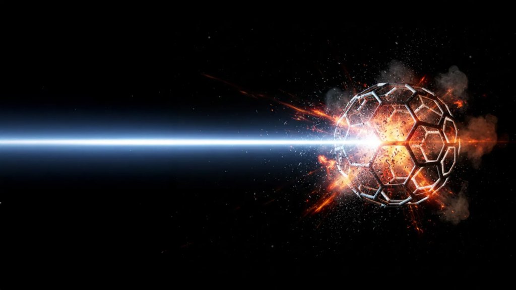X-ray movies reveal how intense lasers tear a buckyball apart | ScienceDaily