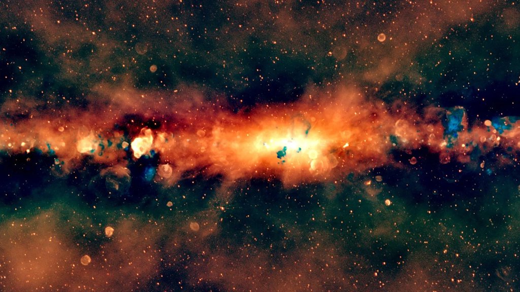 Astronomers just revealed a stunning new view of the Milky Way in radio colors | ScienceDaily